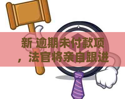 新 逾期未付款项，法官将亲自跟进并提供解决方案