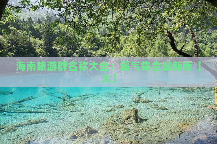 海南旅游群名称大全：霸气     最新版【大】