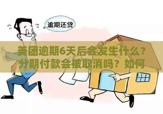 美团逾期6天后会发生什么？分期付款会被取消吗？如何处理这个问题？