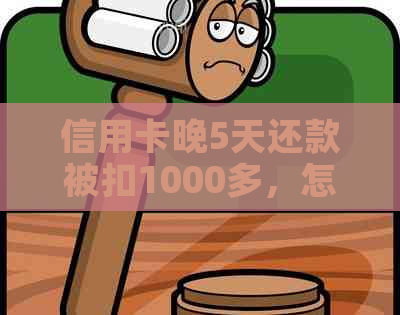 信用卡晚5天还款被扣1000多，怎么回事？是否违法？请给出合法解释。