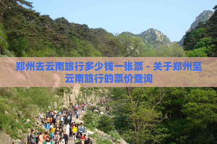 郑州去云南旅行多少钱一张票 - 关于郑州至云南旅行的票价查询