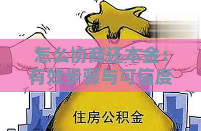 怎么协商还本金：有效步骤与可信度分析