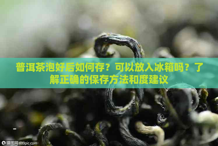 普洱茶泡好后如何存？可以放入冰箱吗？了解正确的保存方法和度建议