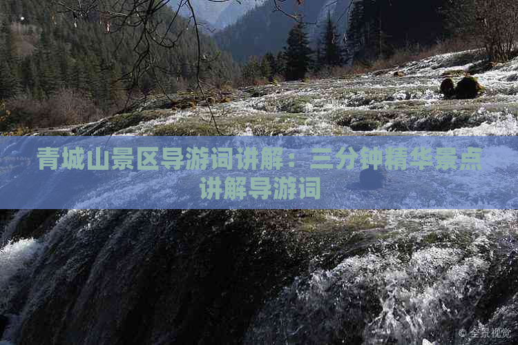 青城山景区导游词讲解：三分钟精华景点讲解导游词