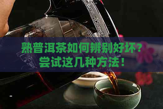 熟普洱茶如何辨别好坏？尝试这几种方法！