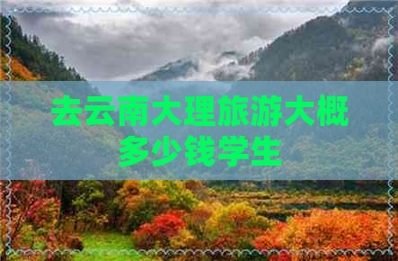 去云南大理旅游大概多少钱学生