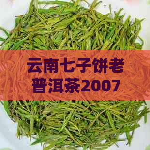 云南七子饼老普洱茶2007年的价格、和购买途径，一篇全面指南！