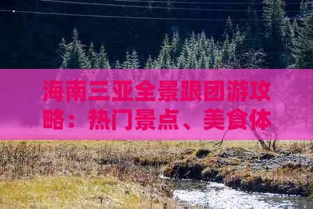 海南三亚全景跟团游攻略：热门景点、美食体验、住宿推荐一站式指南