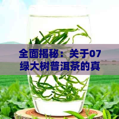 全面揭秘：关于07绿大树普洱茶的真伪鉴别方法，让你轻松辨别真假！