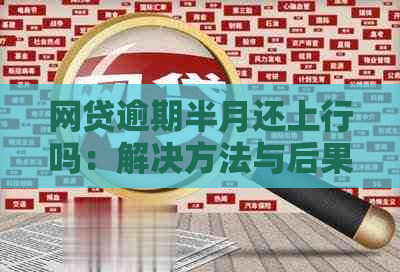 网贷逾期半月还上行吗：解决方法与后果分析