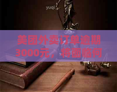 美团外卖订单逾期3000元，将面临何种后果和处理方式？