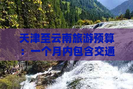 天津至云南旅游预算：一个月内包含交通、住宿、餐饮等各项费用的详细统计