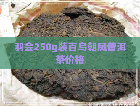 羽会250g装百鸟朝凤普洱茶价格