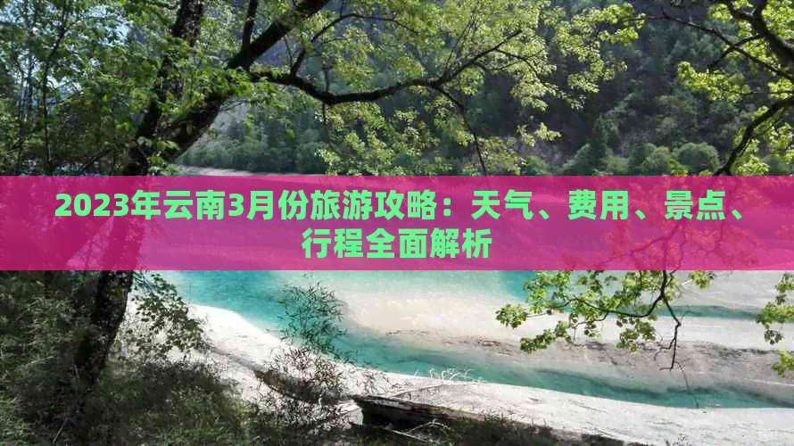 2023年云南3月份旅游攻略：天气、费用、景点、行程全面解析