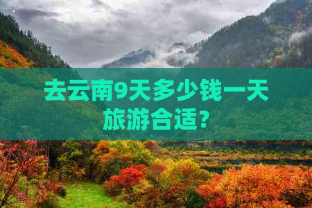 去云南9天多少钱一天旅游合适？