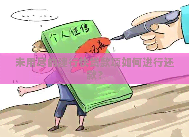 未用尽的建行快贷款项如何进行还款？