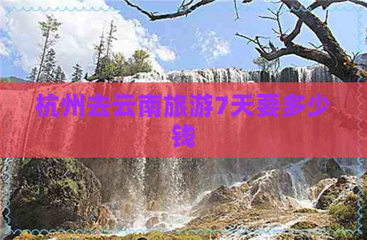 杭州去云南旅游7天要多少钱