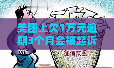 美团上欠1万元逾期3个月会被起诉吗？ - 如何应对？