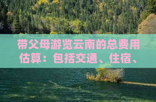 带父母游览云南的总费用估算：包括交通、住宿、餐饮以及景点门票等详细开支