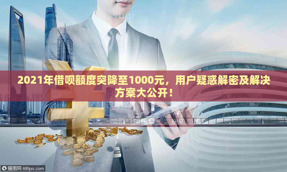 2021年借呗额度突降至1000元，用户疑惑解密及解决方案大公开！