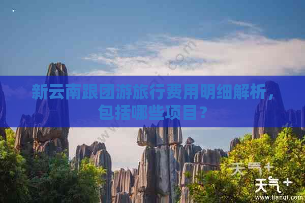 新云南跟团游旅行费用明细解析，包括哪些项目？