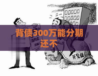 背债300万能分期还不