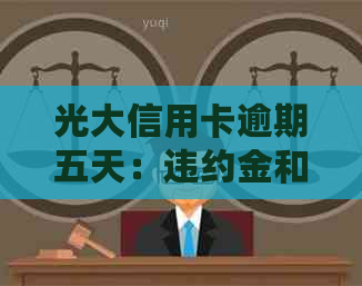 光大信用卡逾期五天：违约金和利息详细计算方式及影响全解析