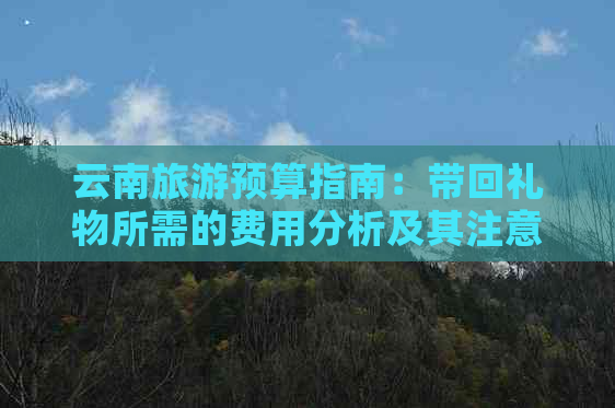 云南旅游预算指南：带回礼物所需的费用分析及其注意事项