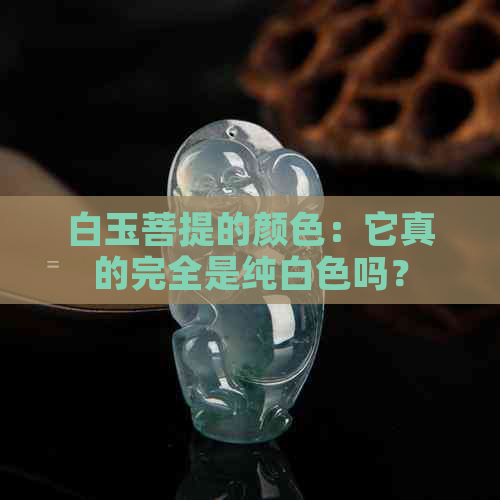 白玉菩提的颜色：它真的完全是纯白色吗？