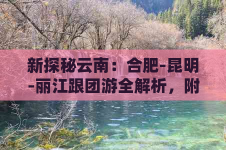 新探秘云南：合肥-昆明-丽江跟团游全解析，附详细报价与行程安排