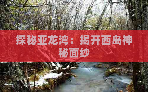 探秘亚龙湾：揭开西岛神秘面纱