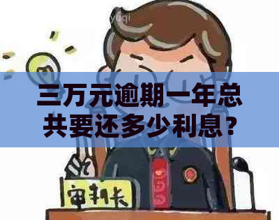 三万元逾期一年总共要还多少利息？