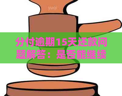 分付逾期15天还款问题解答：是否能继续使用及如何处理