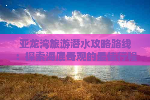 亚龙湾旅游潜水攻略路线：探索海底奇观的更佳行程指南