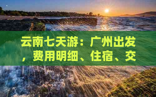 云南七天游：广州出发，费用明细、住宿、交通全解析，一篇全面指南！