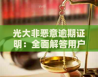 光大非恶意逾期证明：全面解答用户可能搜索的疑问及相关问题