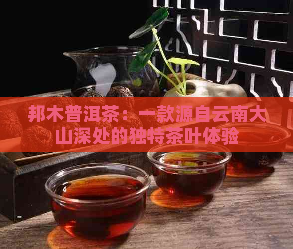 邦木普洱茶：一款源自云南大山深处的独特茶叶体验