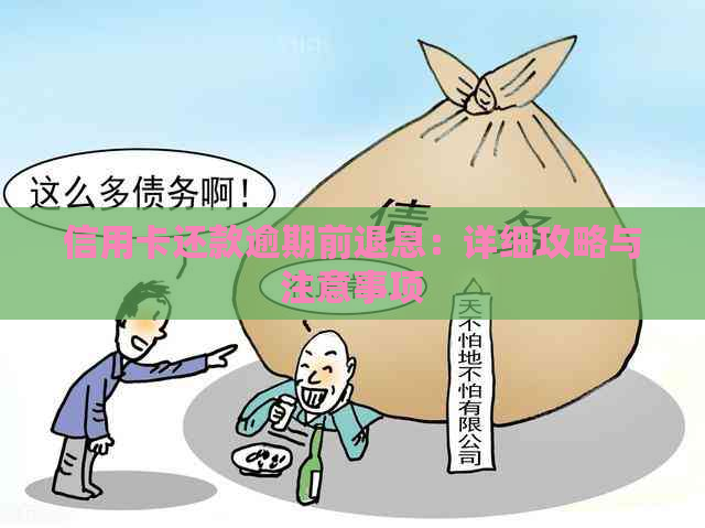 信用卡还款逾期前退息：详细攻略与注意事项