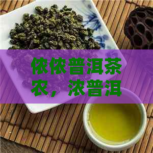 侬侬普洱茶农，浓普洱茶的功效与作用：揭示其独特魅力与价值