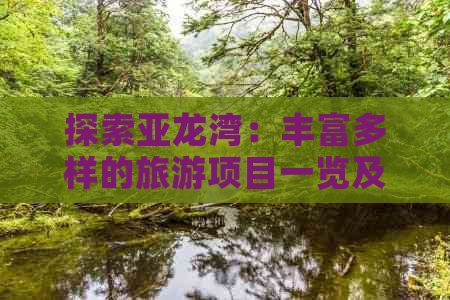 探索亚龙湾：丰富多样的旅游项目一览及特色体验精选