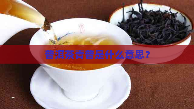 普洱茶青普是什么意思？