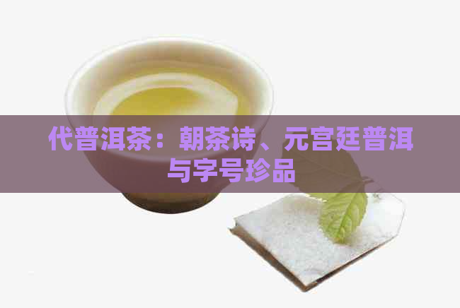 代普洱茶：朝茶诗、元宫廷普洱与字号珍品