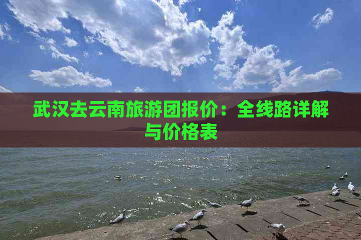 武汉去云南旅游团报价：全线路详解与价格表