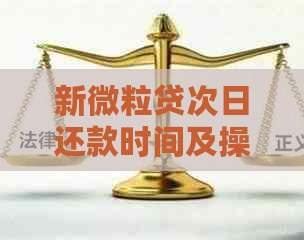 新微粒贷次日还款时间及操作方式解析，逾期还款后果如何避免？