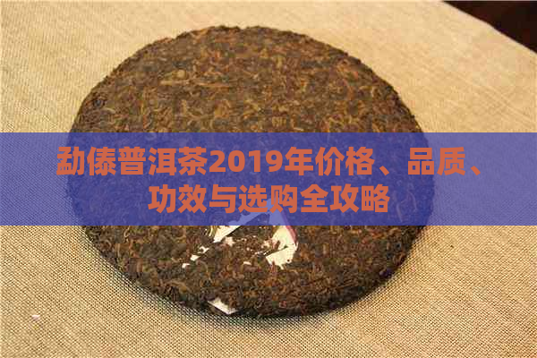 勐傣普洱茶2019年价格、品质、功效与选购全攻略