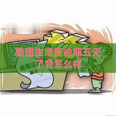 美团生活费逾期五天了会怎么样