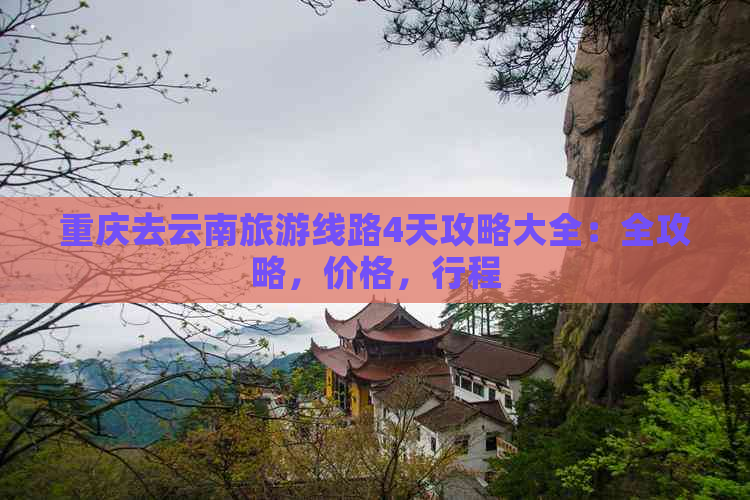 重庆去云南旅游线路4天攻略大全：全攻略，价格，行程