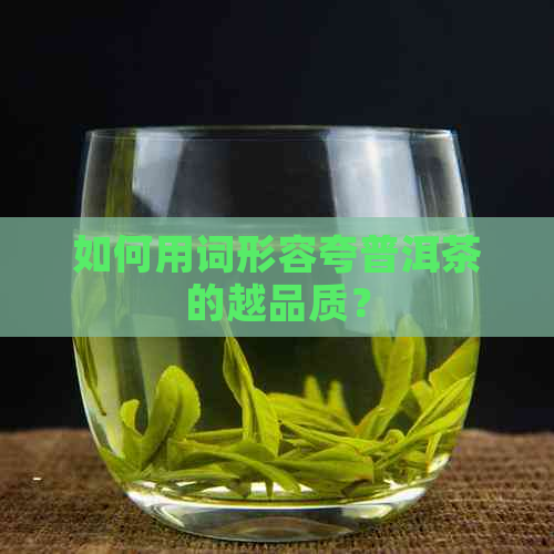 如何用词形容夸普洱茶的越品质？