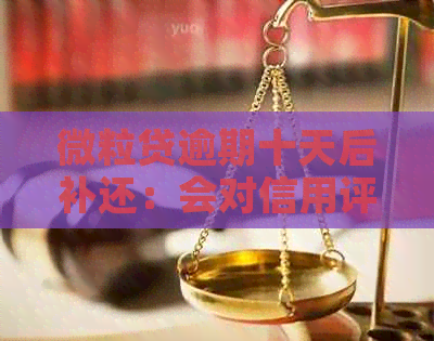 微粒贷逾期十天后补还：会对信用评分产生影响吗？