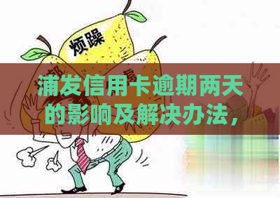 浦发信用卡逾期两天的影响及解决办法，如何避免逾期问题？